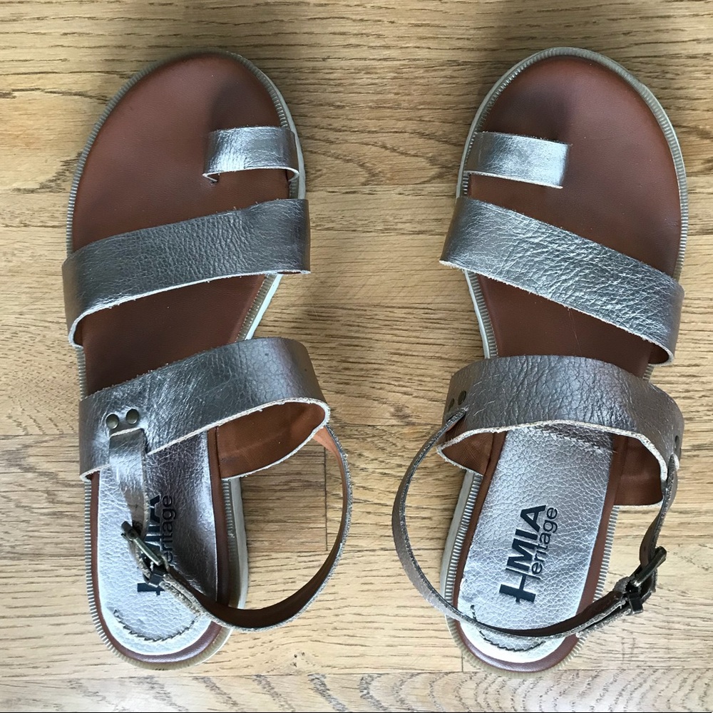 Rose gold sandals